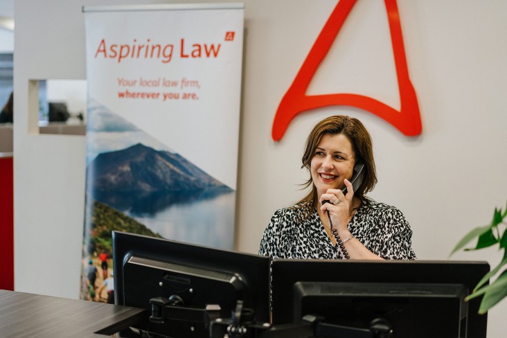 Receptionist at Aspiring law office