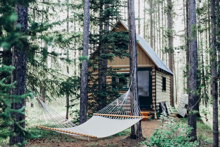 Tiny home in woods