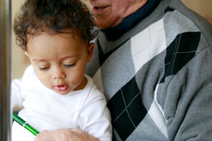 grandad and baby